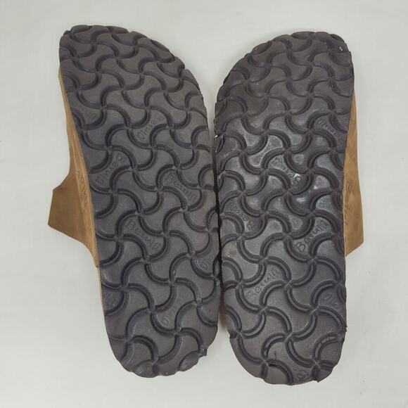 Birkenstock Betula Sandals Womens EU40 US6 Brown Nubuck Triple Straps Buckles - Picture 10 of 14